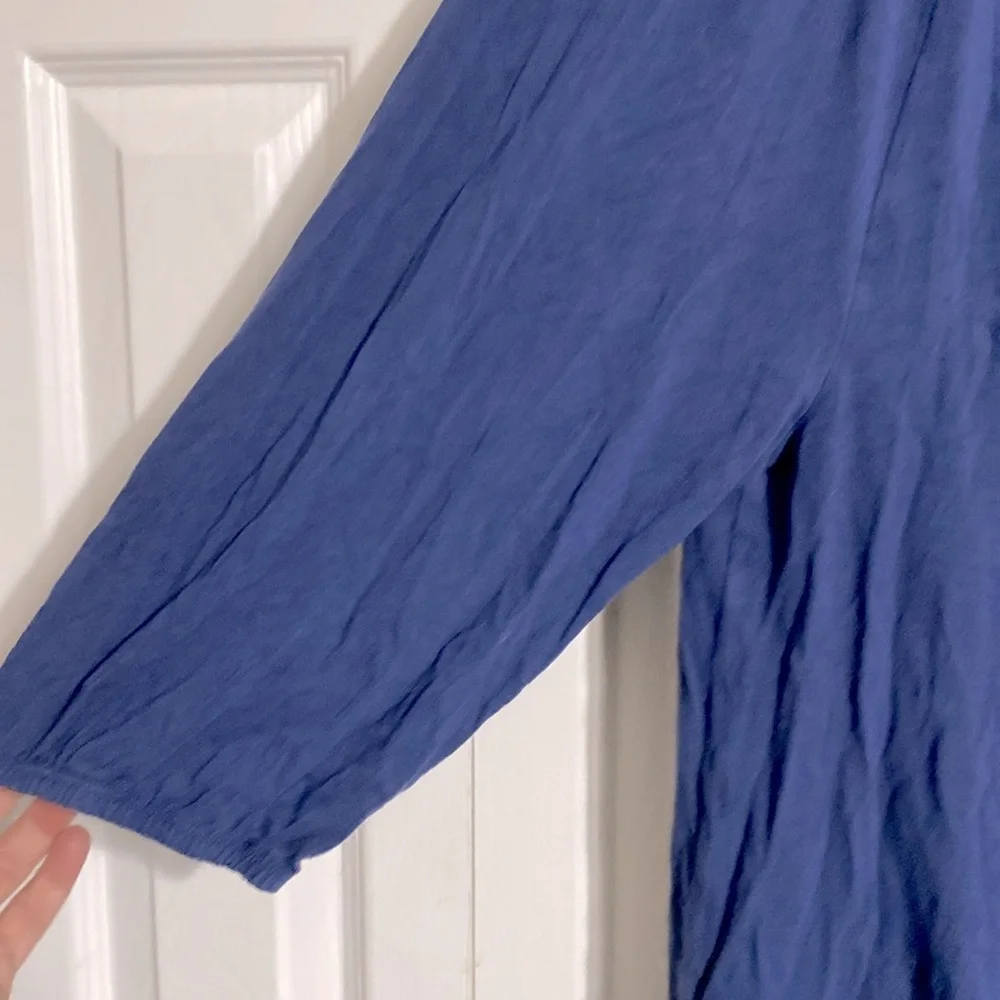Lauren Ralph Lauren slate blue knit top shirt size 2X